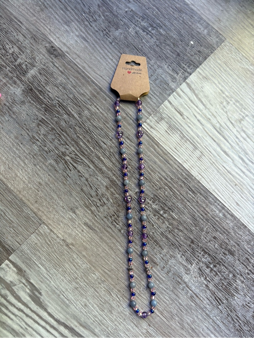 Handmade by me Purple Beaded Necklace